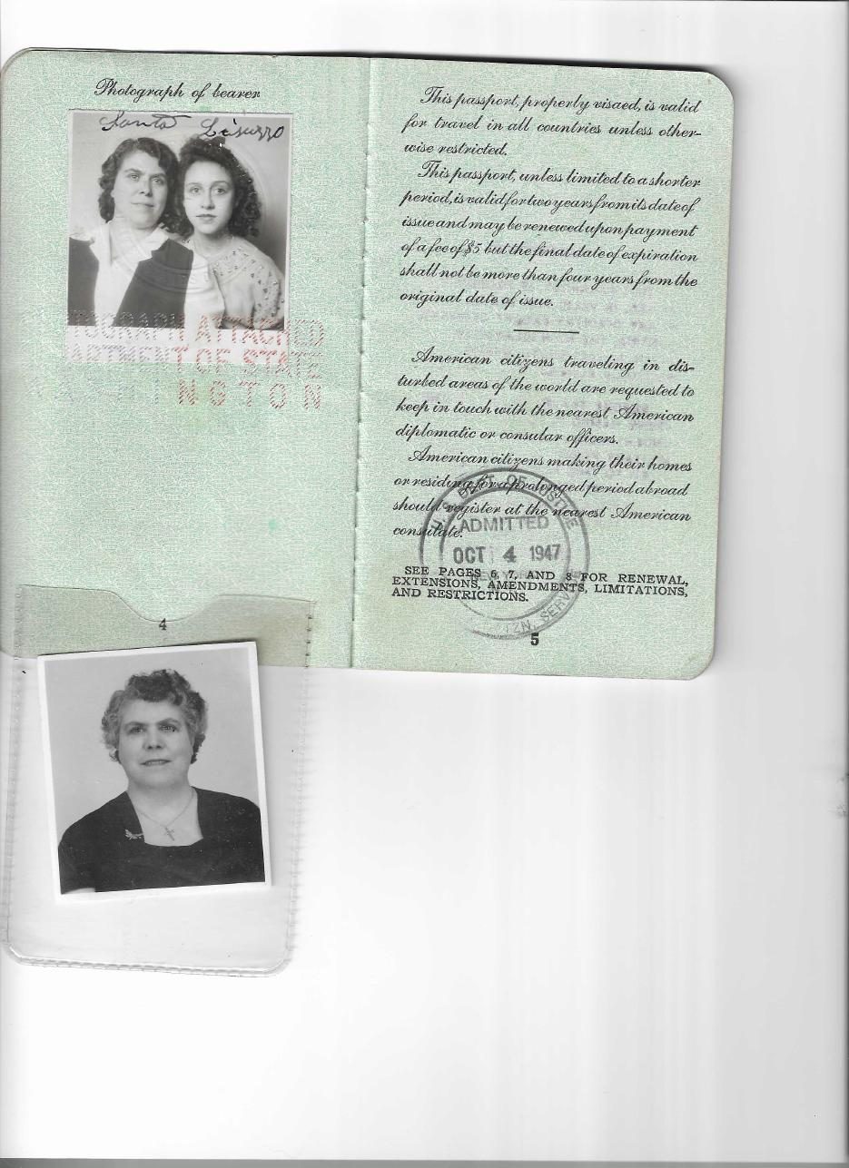Santa's US passport, 1947: a trip home to Lascari with Nana (page 2)